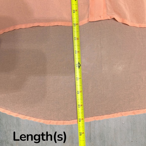 Forever 21 Exclusive Studded Button Up Y2K Women L Long Sleeve Top Blouse Sheer - Picture 6 of 8